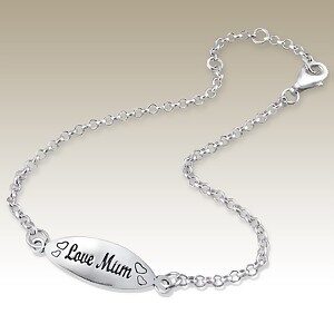 925 Sterling Silver Bracelet - "Love Mum"