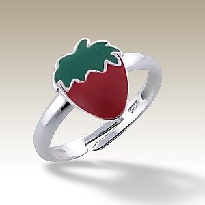 Kids "Strawberry" Adjustable Ring