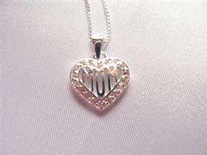 Sterling Silver Necklace - "MUM"