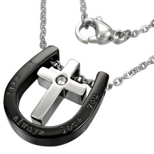 "I Will Always Love You"  Cross Necklace (large)