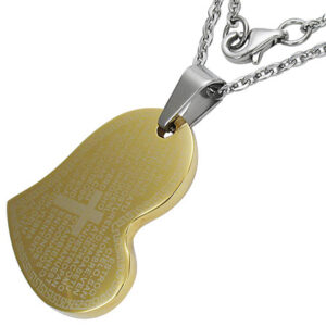The Lords Prayer Heart Necklace