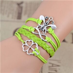 Leather Bracelet - 'Butterfly'