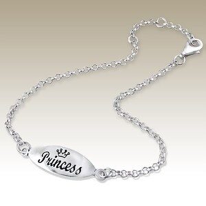 925 Sterling Silver Bracelet - "Princess"