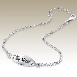 925 Sterling Silver Bracelet - "Big Sister"