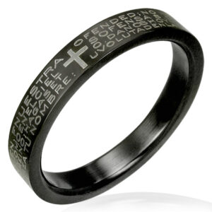 The Lords Prayer (3mm) Ring