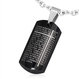 Lord's Prayer Tag Pendant