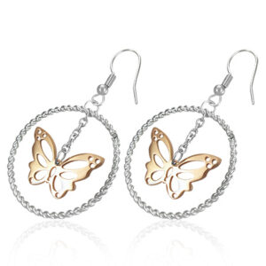 Stainless Steel Butterfly Earrings - 'Eden'