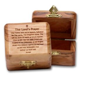 Olive Wood Box - "The Lord's Prayer"