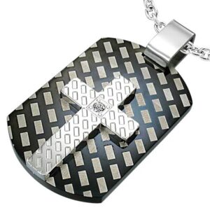 Stainless Steel Cross Pendant - 'Timothy'