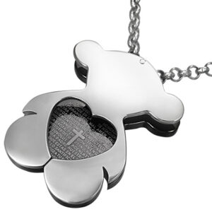 Lords Prayer Bear Pendant