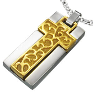 Stainless Steel Cross Pendant - 'Luke'