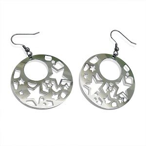 Stainless Steel Earrings - 'The Star'