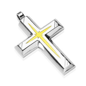 Mens Stainless Steel Cross - 'Cleopas'