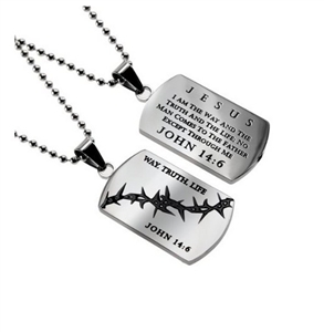 Mens Dog Tags - "THE WAY"