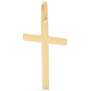 9ct Yellow Gold Solid Cross -'Aquila'