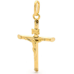 9ct Yellow Gold Crucifix - 'Hosanna'